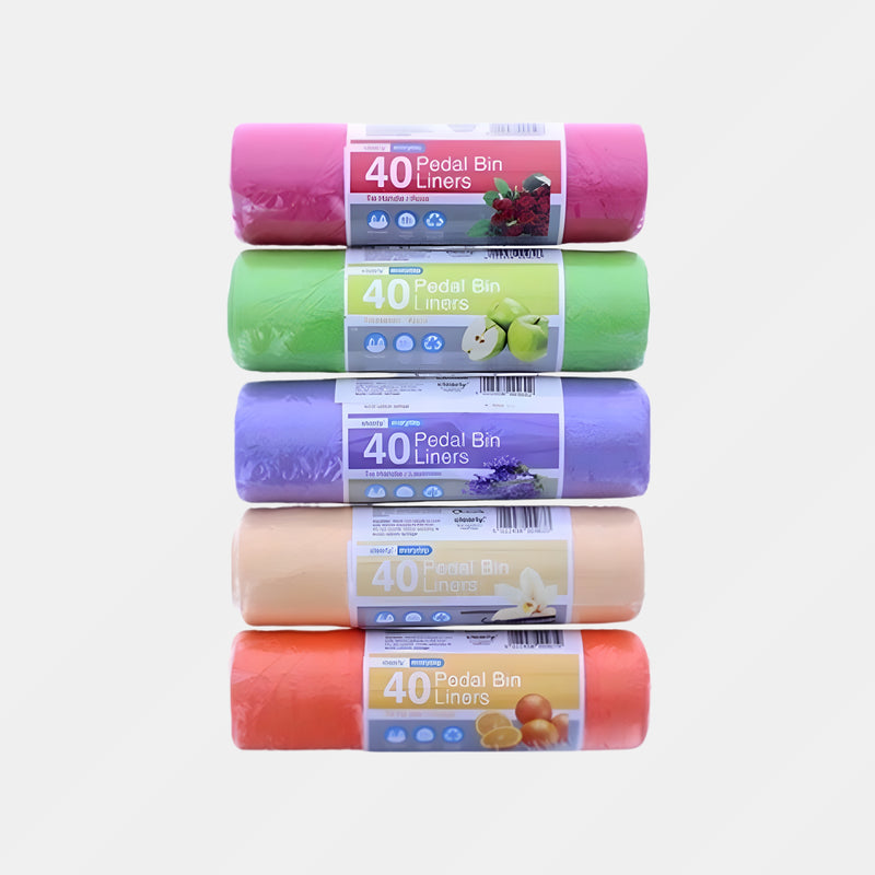 Euro Scented Pedal Bin Liner 40 Bag 15L