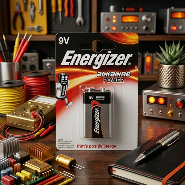 Energizer Alkaline Power 9V Battery (1 Pack)