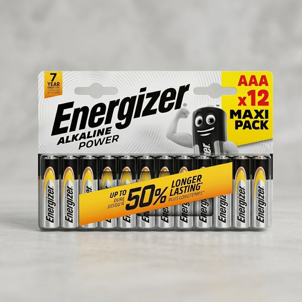 Energizer Aaa Alkaline Power Batteries (Pack Of 12)