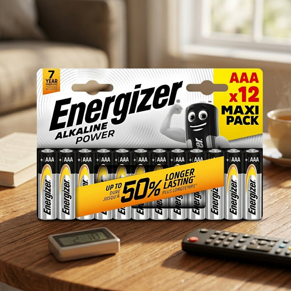 Energizer Aaa Alkaline Power Batteries (Pack Of 12)
