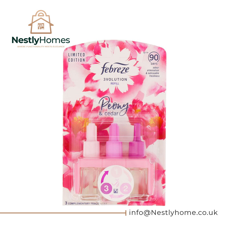 FEBREZE 3VOL REFILL PEONY  CEDAR 20ML PK6
