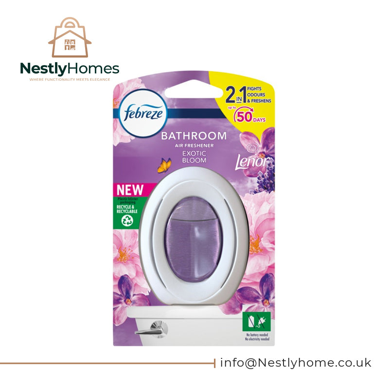 FEBREZE AIR FRESHENER BATH EXOTIC BLOOM PK8