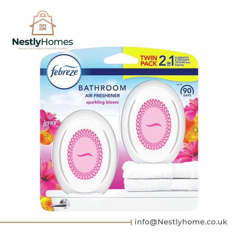 Febreze Air Freshener Bath Spark Bloom Twin PK5