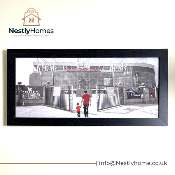 Frame Manchester United F.c Old Trafford 70x30cm