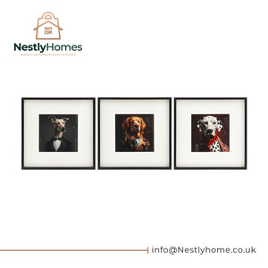 Framed Dog Print 40x40cm