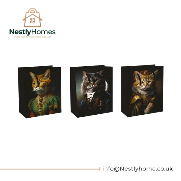Gift Bag Cat Print 19x23cm
