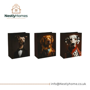 Gift Bag Dog Print 19x23cm