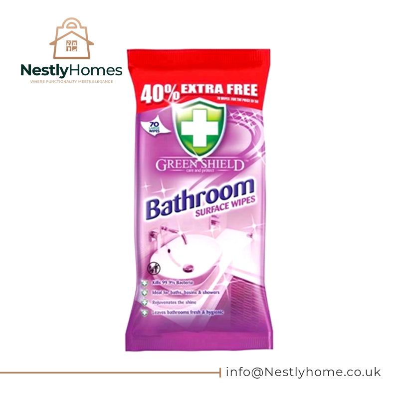 GREEN SHIELD BATHROOM WIPES 70S