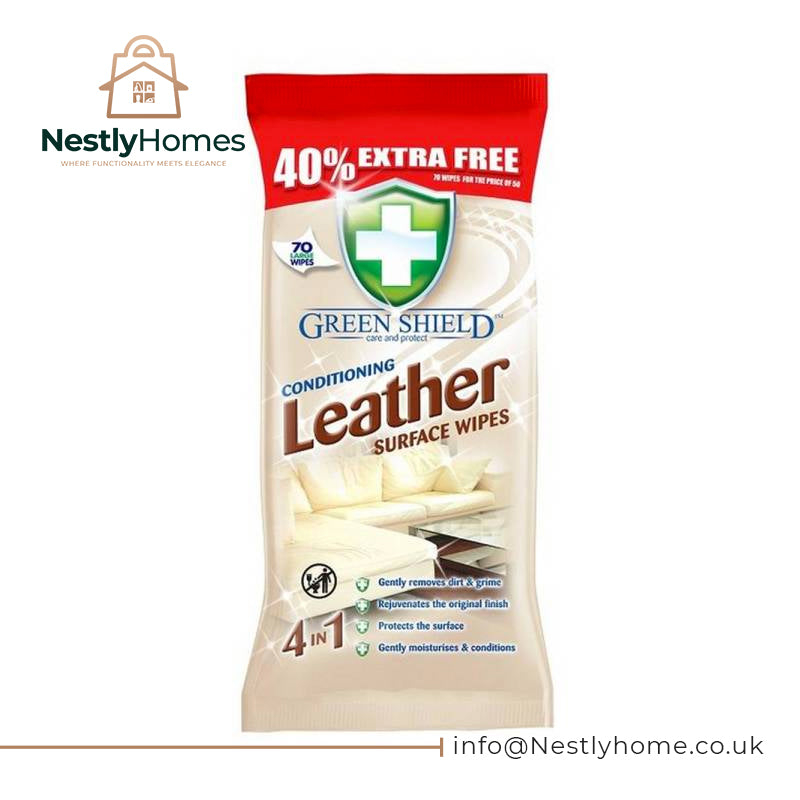 GREEN SHIELD LEATHER WIPES 70S