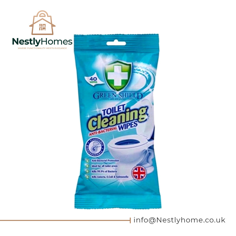 GREEN SHIELD TOILET WIPES 40S