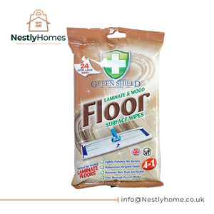 GREEN SHIELD WOOD FLOOR WIPES 24S