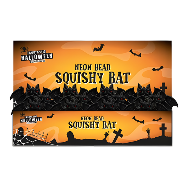 HALLOWEEN BLACK NEON SQUISHY BAT