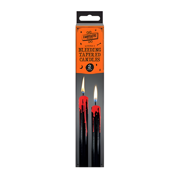 HALLOWEEN BLEEDING TAPERED CANDLES PACK 2
