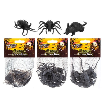 HALLOWEEN CREEPY CRAWLIES SET 12PCE