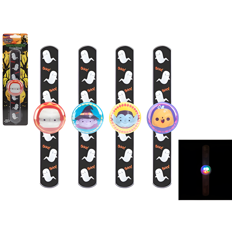 HALLOWEEN FLASHING LED SNAP BAND