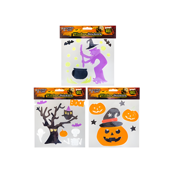 HALLOWEEN GEL WINDOW STICKERS (001886)