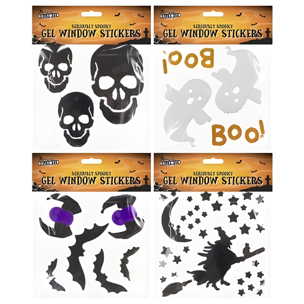 HALLOWEEN GEL WINDOW STICKERS (001888)