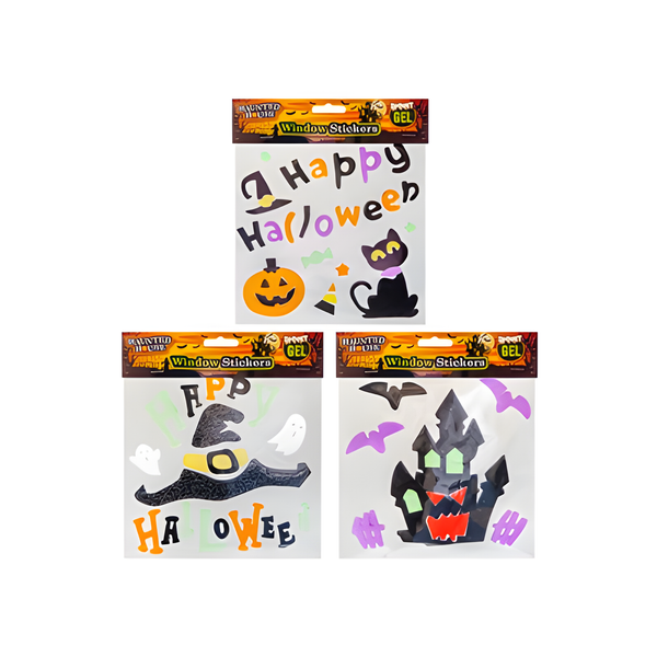 HALLOWEEN GEL WINDOW STICKERS (001883)