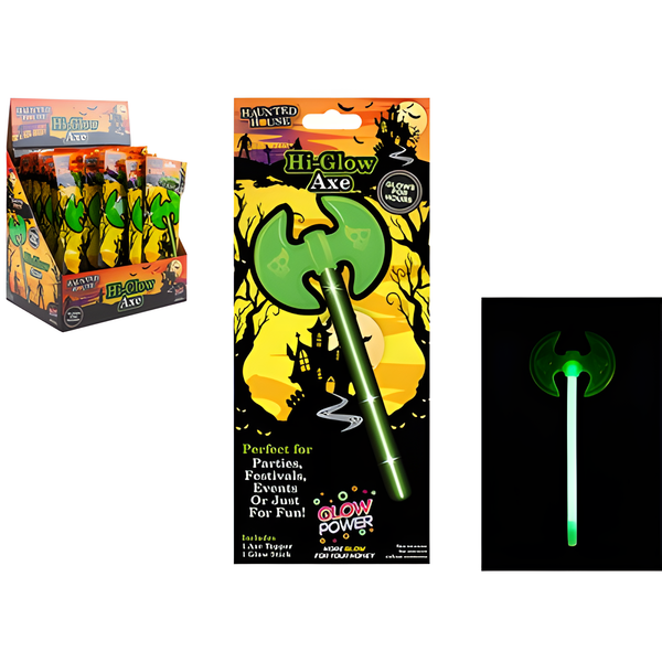 HALLOWEEN GLOW AXE 2 SIDED