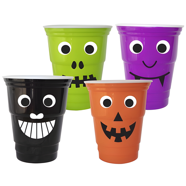 HALLOWEEN GOOGLY EYES PLASTIC CUP