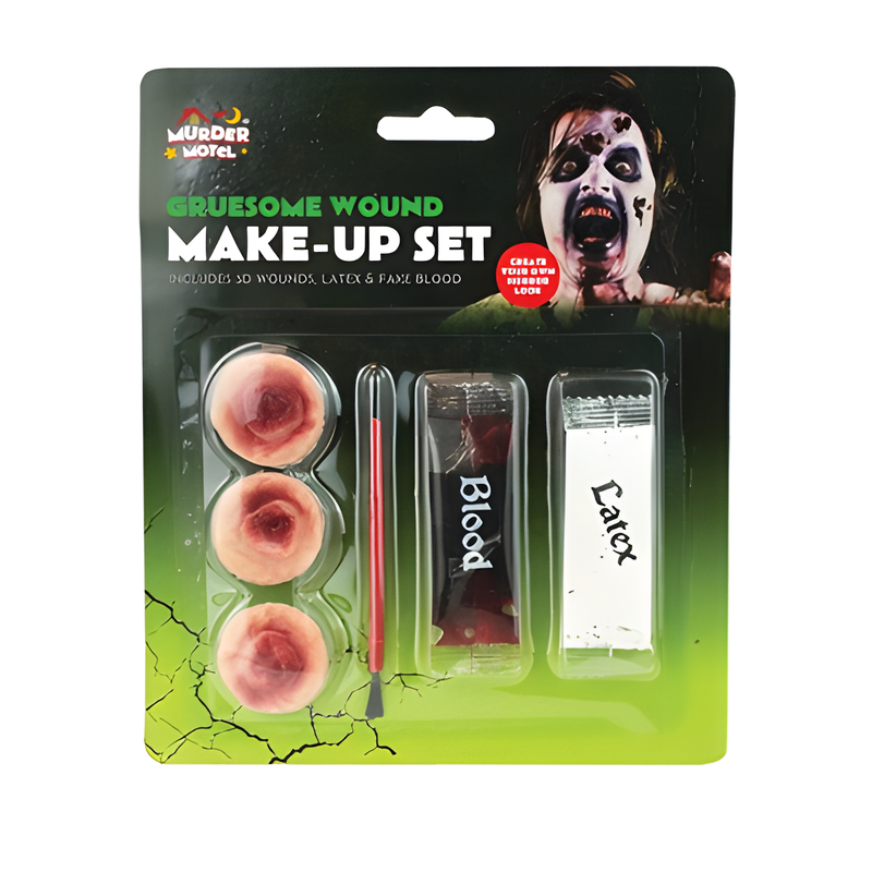 HALLOWEEN GRUESOME WOUND MAKE UP SET