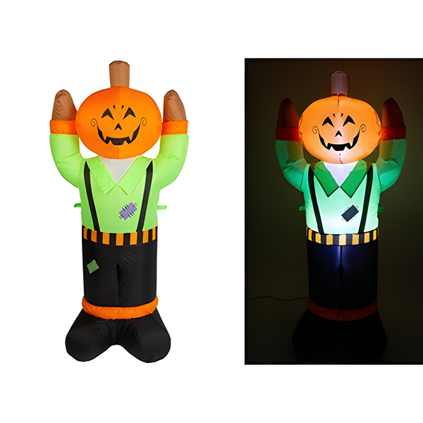 HALLOWEEN INFLATABLE PUMPKIN MAN 4FT
