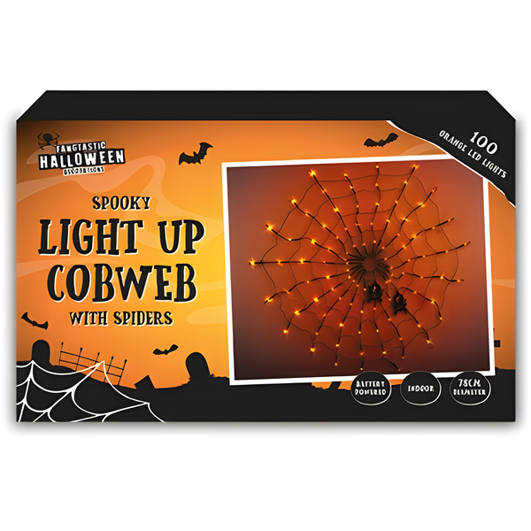 HALLOWEEN LIGHT UP COBWEB