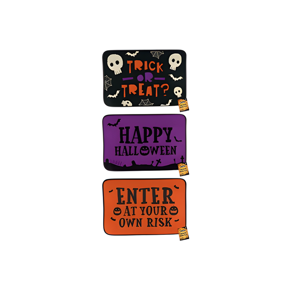 HALLOWEEN PRINTED DOOR MAT 60X40CM
