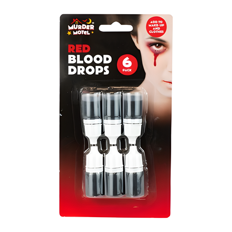 HALLOWEEN RED BLOOD DROPS (PACK of 6)