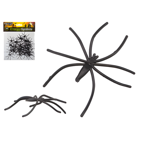 HALLOWEEN SPIDERS PACK of 40