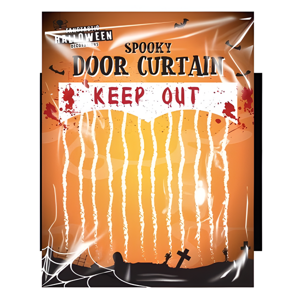 HALLOWEEN SPOOKY DOOR CURTAIN