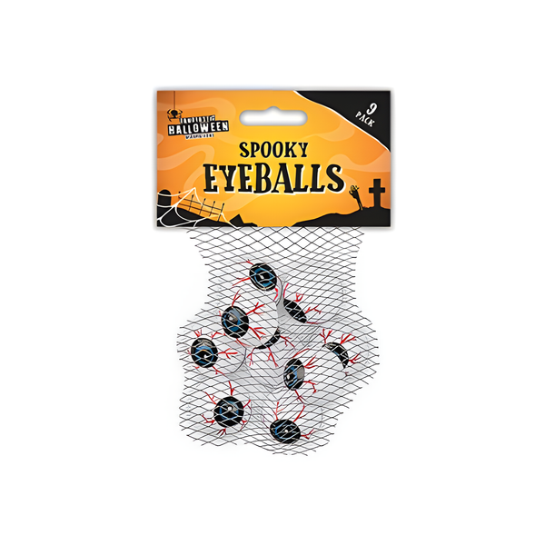 HALLOWEEN SPOOKY EYEBALLS PK of 9