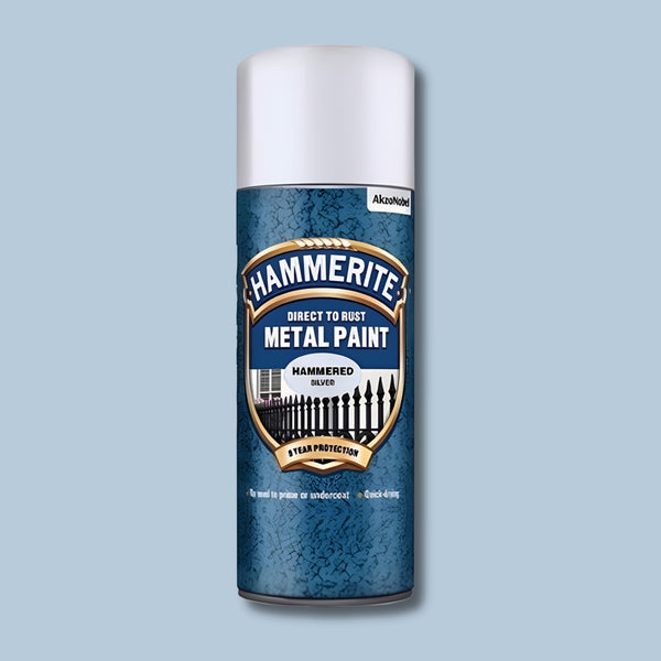 Hammerite Metal Paint Hammered White 400Ml