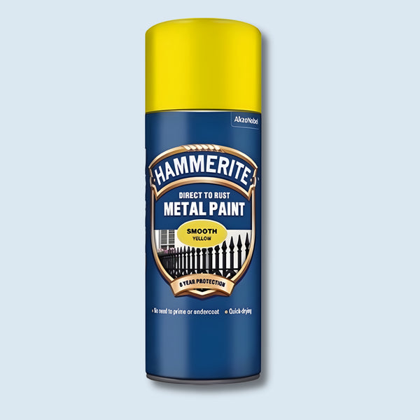 Hammerite Metal Paint Smooth Yellow 400Ml