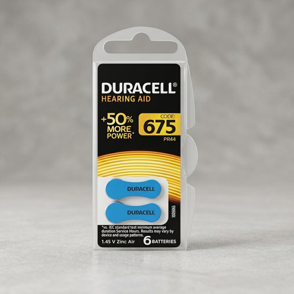 Duracell Hearing Aid Batteries Size 675 (Za675)