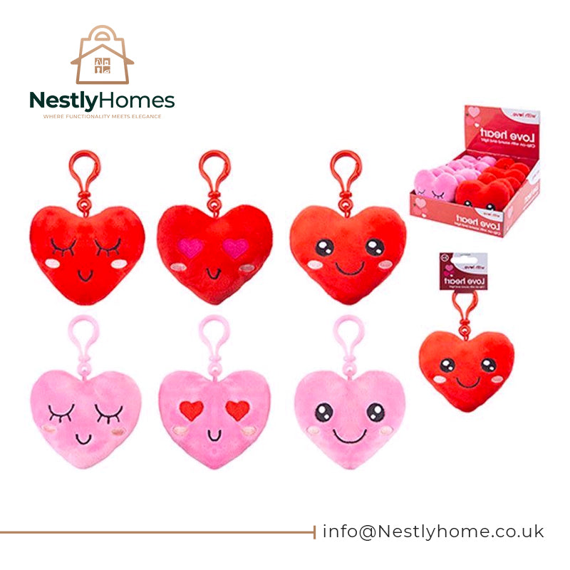 Heart Clip with Sound & Light Assorted