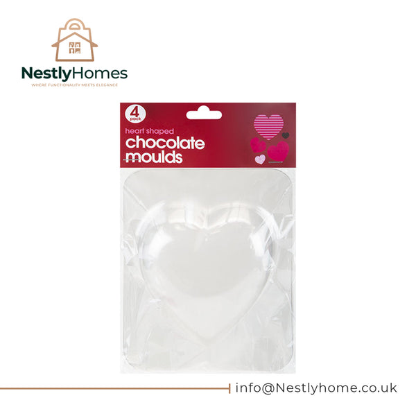 HEART SHAPED CHOCOLATE MOULDS 4-PACK