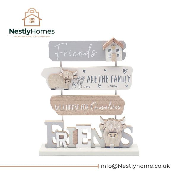 Highland Cow Plaque Friends