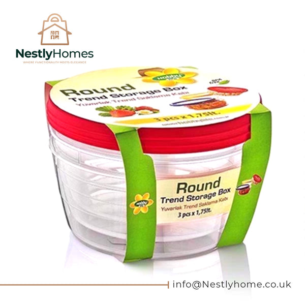 Hobby Round Trend 3 Food Box 1.75ltr