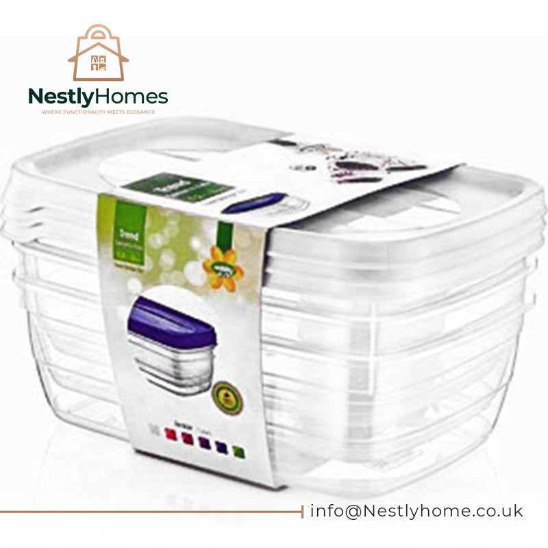 Hobby Trend Food Box Assorted 3 1.2ltr