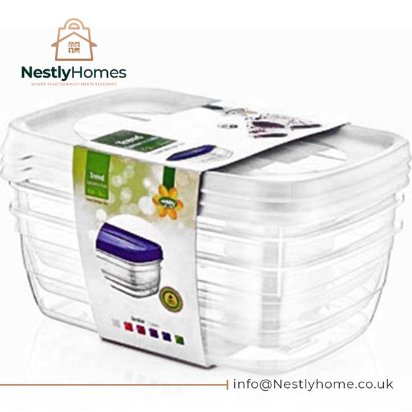 Hobby Trend Food Box Assorted 3 1.2ltr