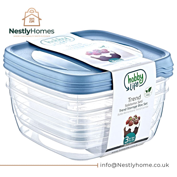 Hobby Trend Tall 3 Square Food Saver 1.5ltr