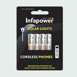 Infapower Rechargeable 2/3 Aaa 4Pce Solar