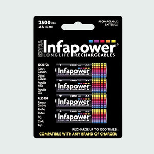 Infapower Rechargeable Aa 2500 Battery