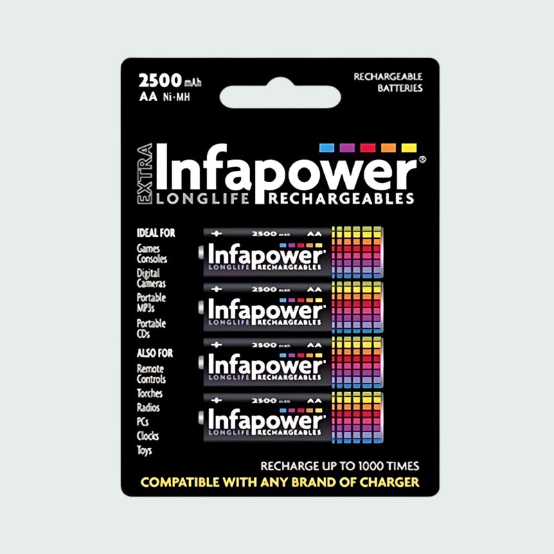 Infapower Rechargeable Aa 2500 Battery