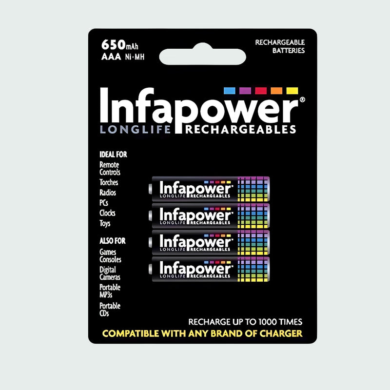 Infapower Rechargeable Aaa 650Mah