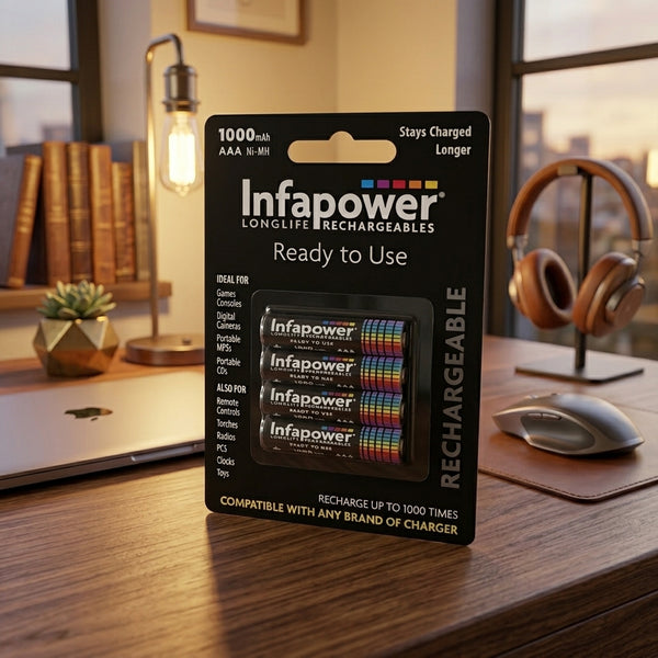 Infapower Rechargeable Aaa 1000Mah Battery