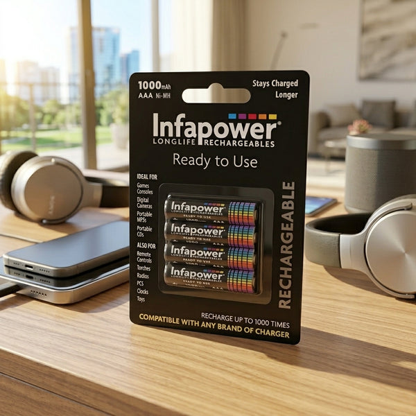 Infapower Rechargeable Aaa 1000Mah Battery