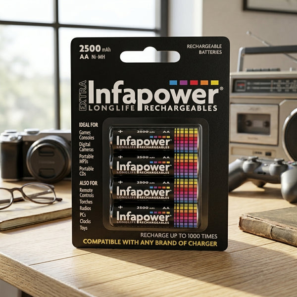 Infapower Rechargeable Aa 2500 Battery