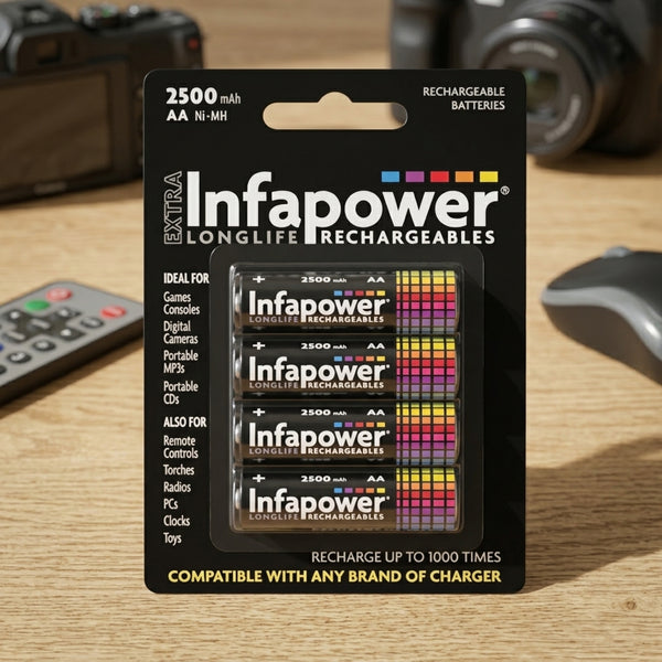 Infapower Rechargeable Aa 2500 Battery